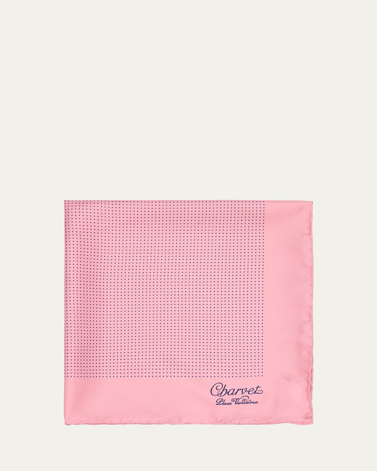 Charvet Men's Silk Dot-print Pocket Square In Pink