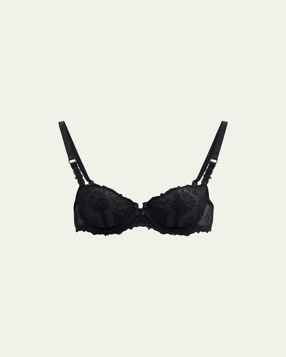 Chantelle Champs Elysees Lace Demi Bra In Black
