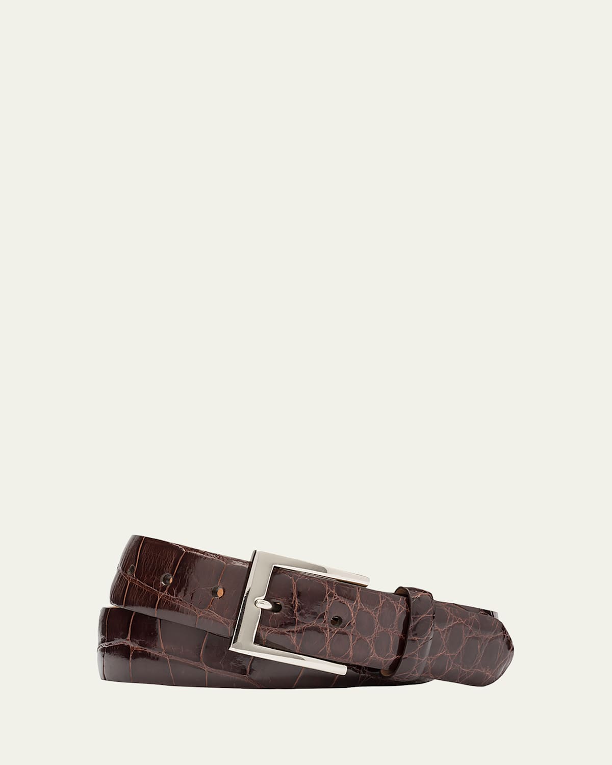 W. Kleinberg Glazed Alligator Belt | Thumbnail 4
