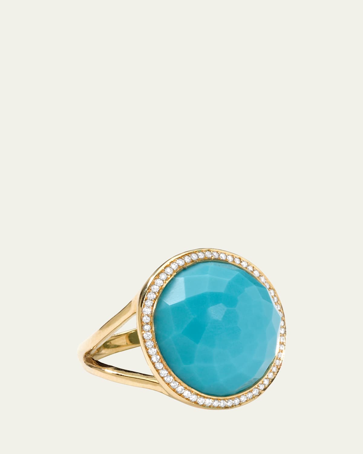 Ippolita Medium Ring in 18K Gold with Diamonds