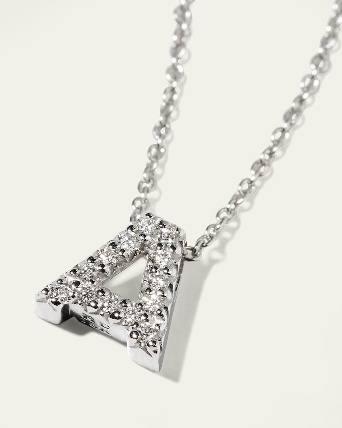 Roberto Coin Diamond Love Letter Necklace