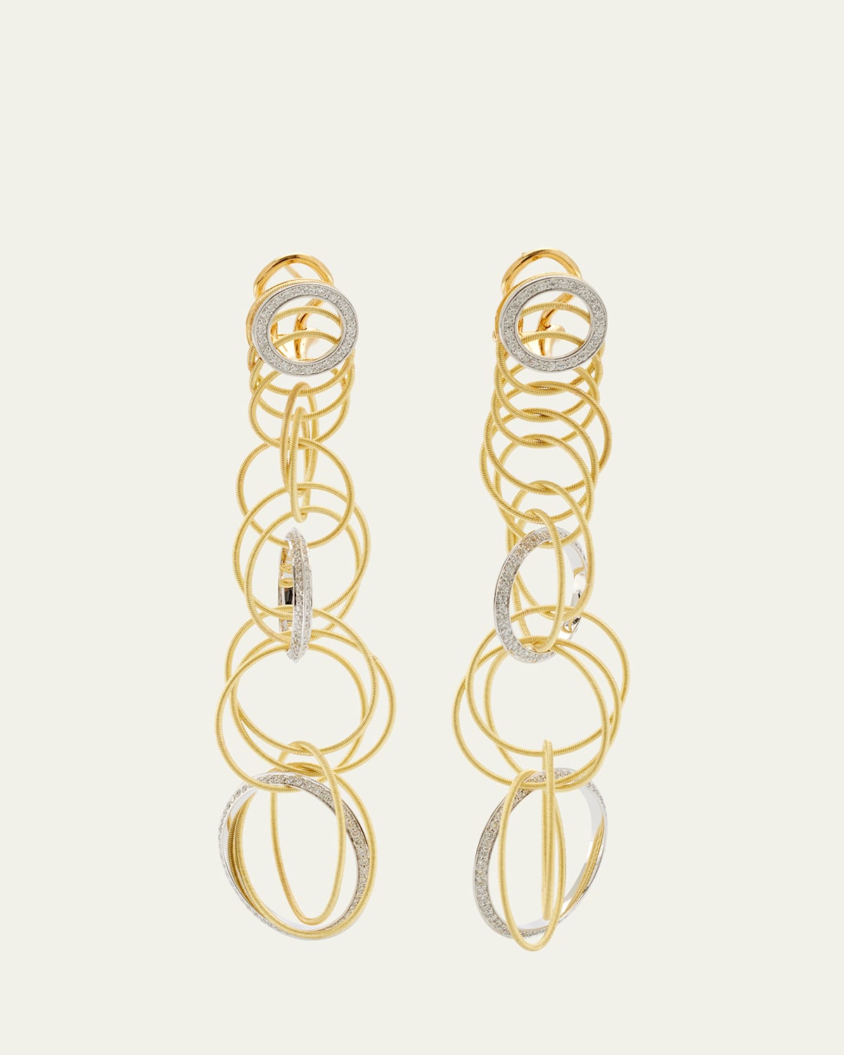 Hawaii Waikiki Short Pendant Earrings with Diamonds