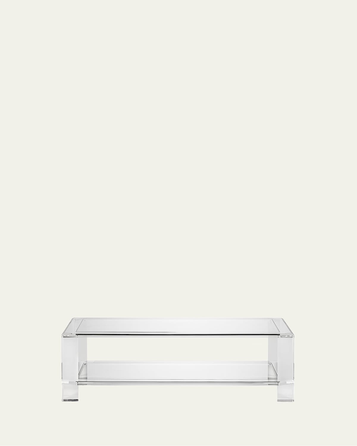 Interlude Home Surrey Acrylic Cocktail Table In Clear