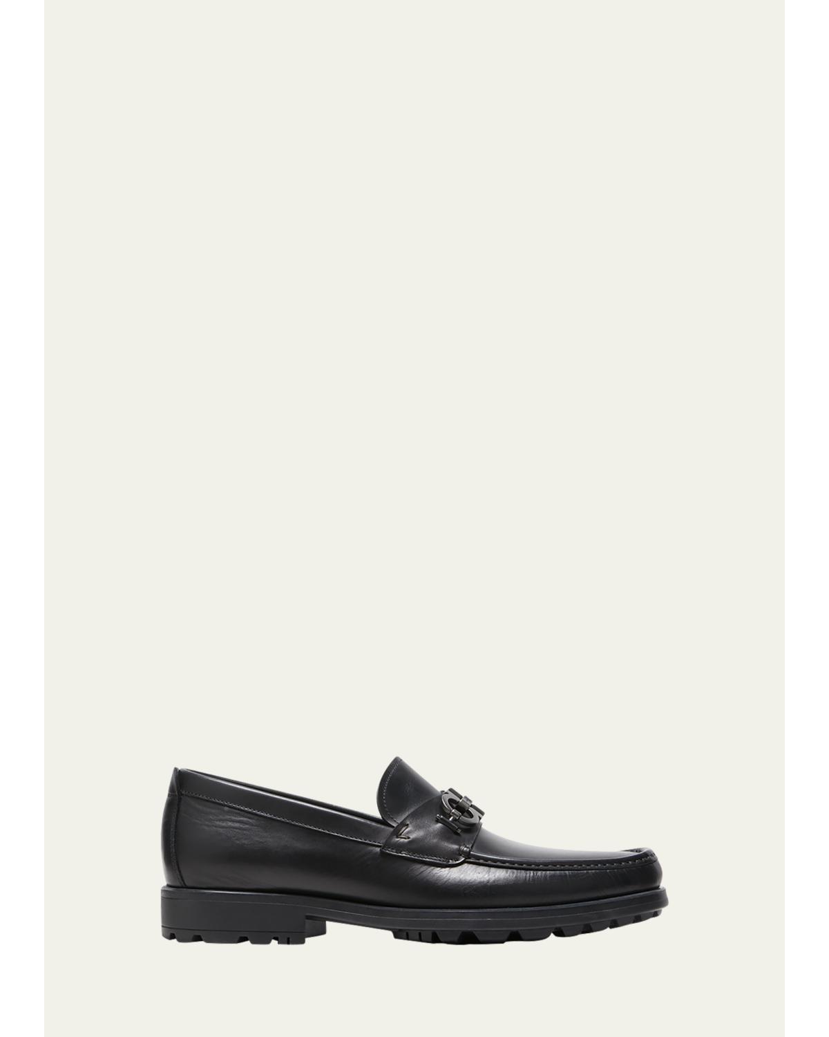 Men'S David Leather Lug-Sole Loafers