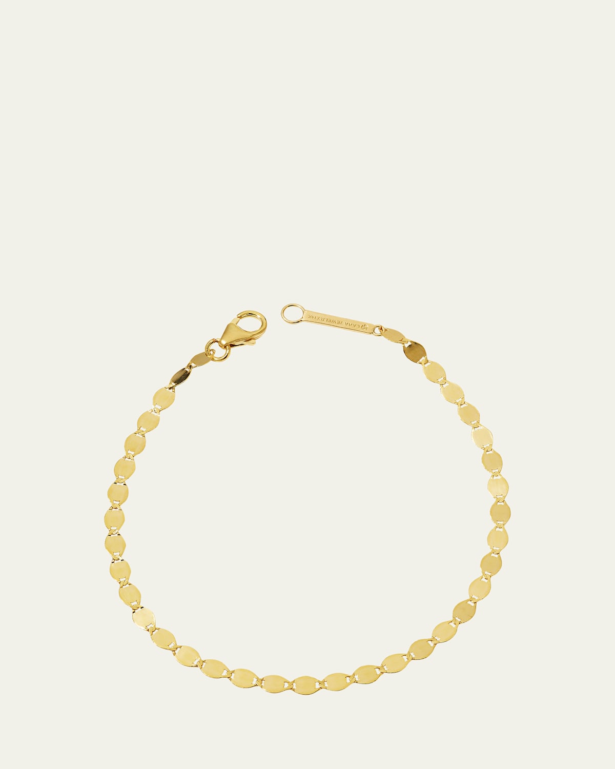 Nude 14K Flat Link Chain Bracelet