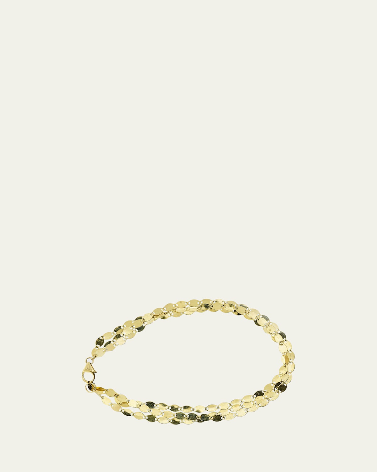 Nude 14K Flat Link Chain Bracelet