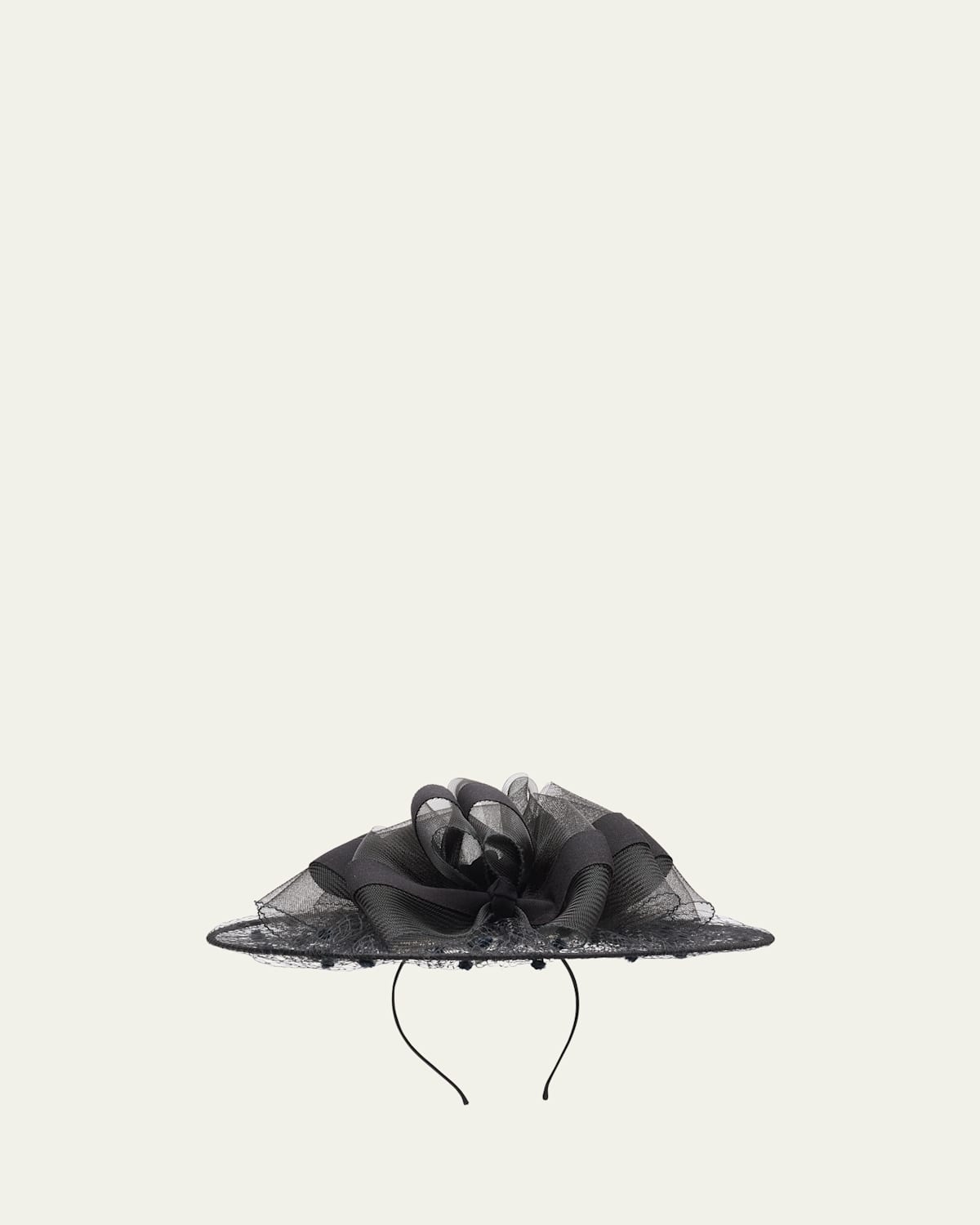 Kokin Park Ave Wheel Fascinator In Black