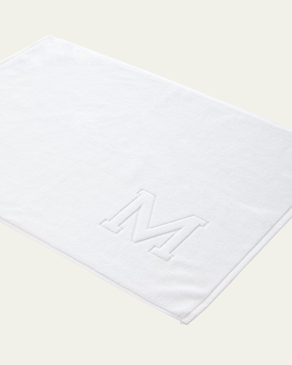 Matouk Auberge Monogrammed Tub Mat In White