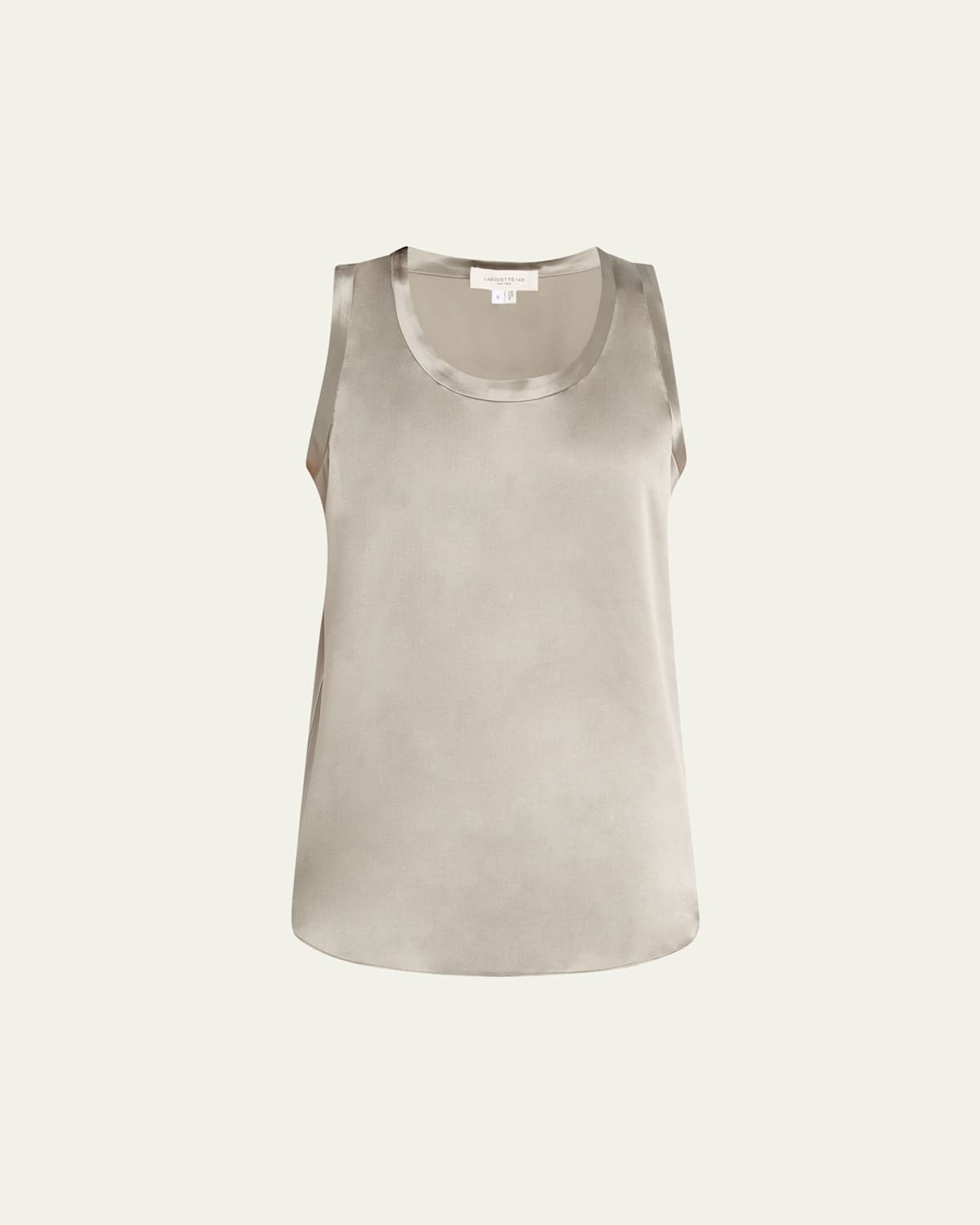 LAFAYETTE 148 PERLA LUXE REVERSIBLE SILK CHARMEUSE SHELL 