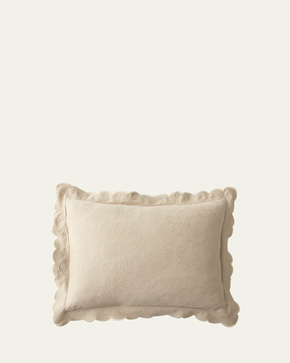 Sferra Alice European Floral Matelasse Sham | Thumbnail 4 Sferra Alice European Floral Matelasse Sham | Thumbnail 4