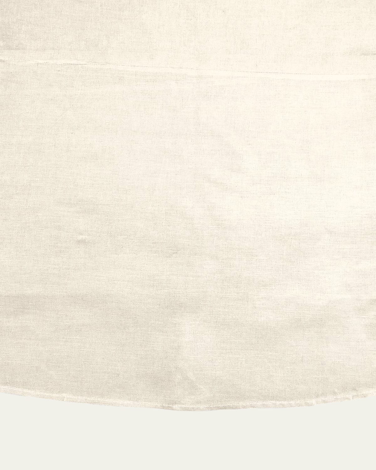Sferra Festival Round Tablecloth, 90"dia In Oyster
