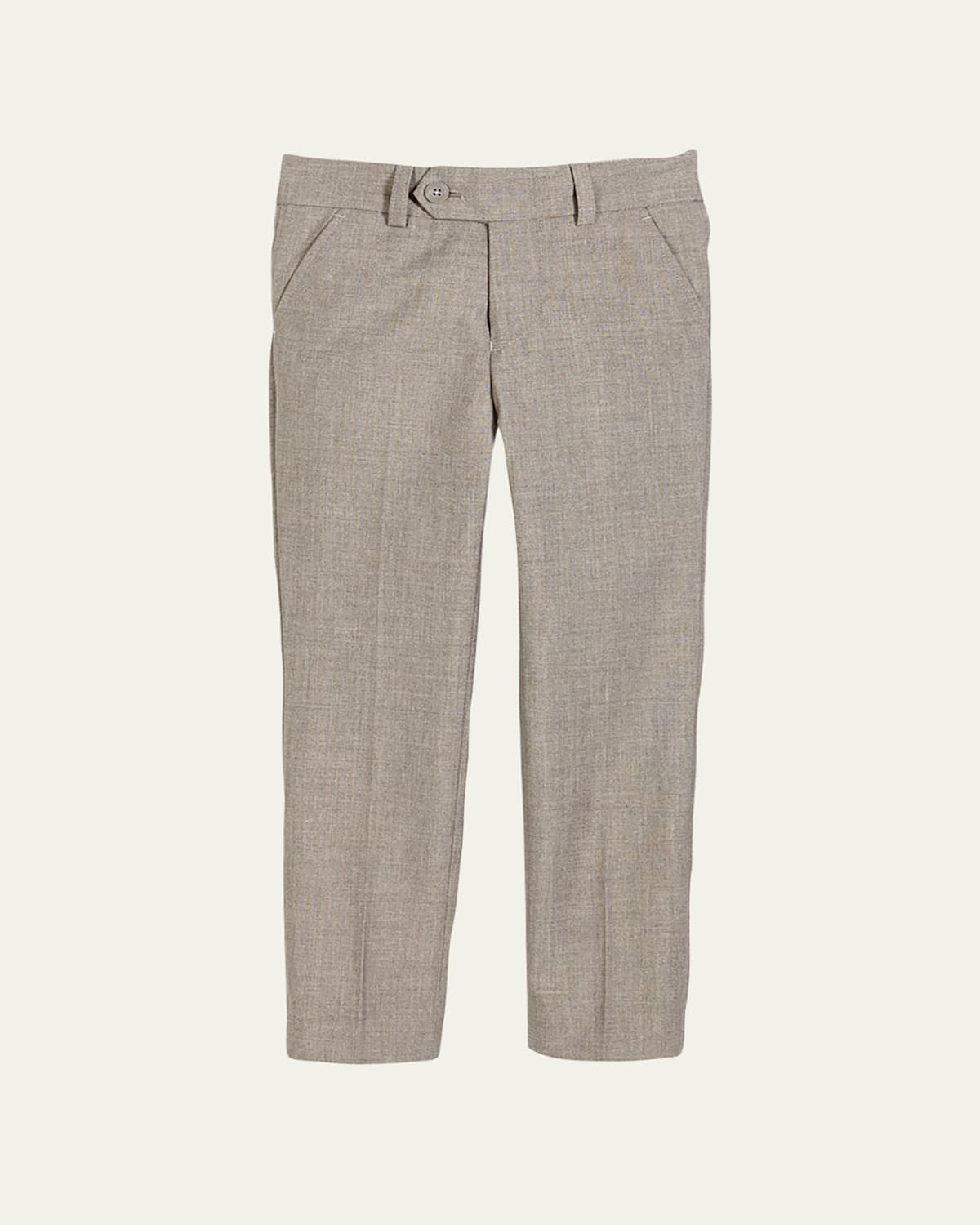 Appaman Kids' Slim Suit Pants, Light Gray