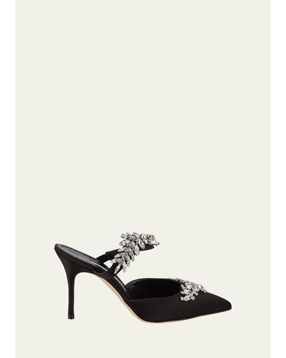 Lurum Crystal-Embellished Mules