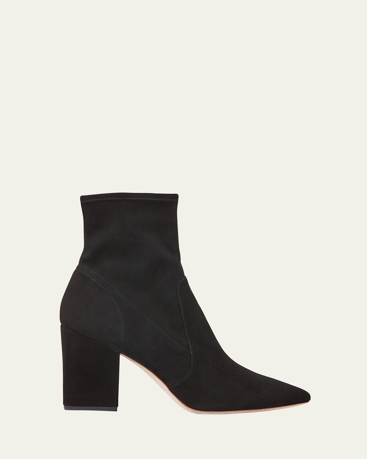 Loeffler Randall Isla Suede Chunky-heel Boots In Black