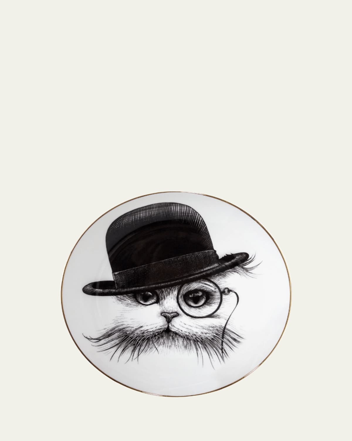 Rory Dobner Cat in Hat Tilt Dinner Plate