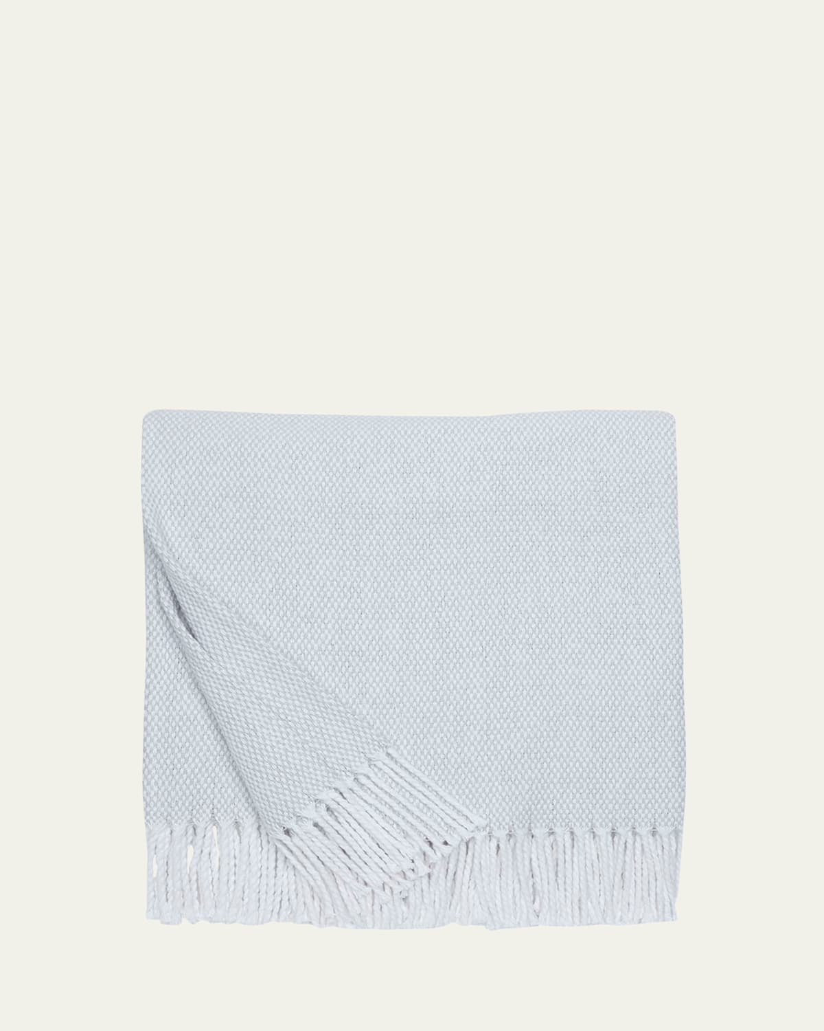 Sferra Classic Fringe Throw, 51" X 71" In Blue