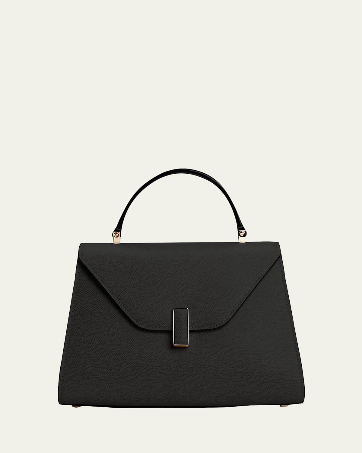 Valextra Iside Mini Leather Satchel Bag In Black