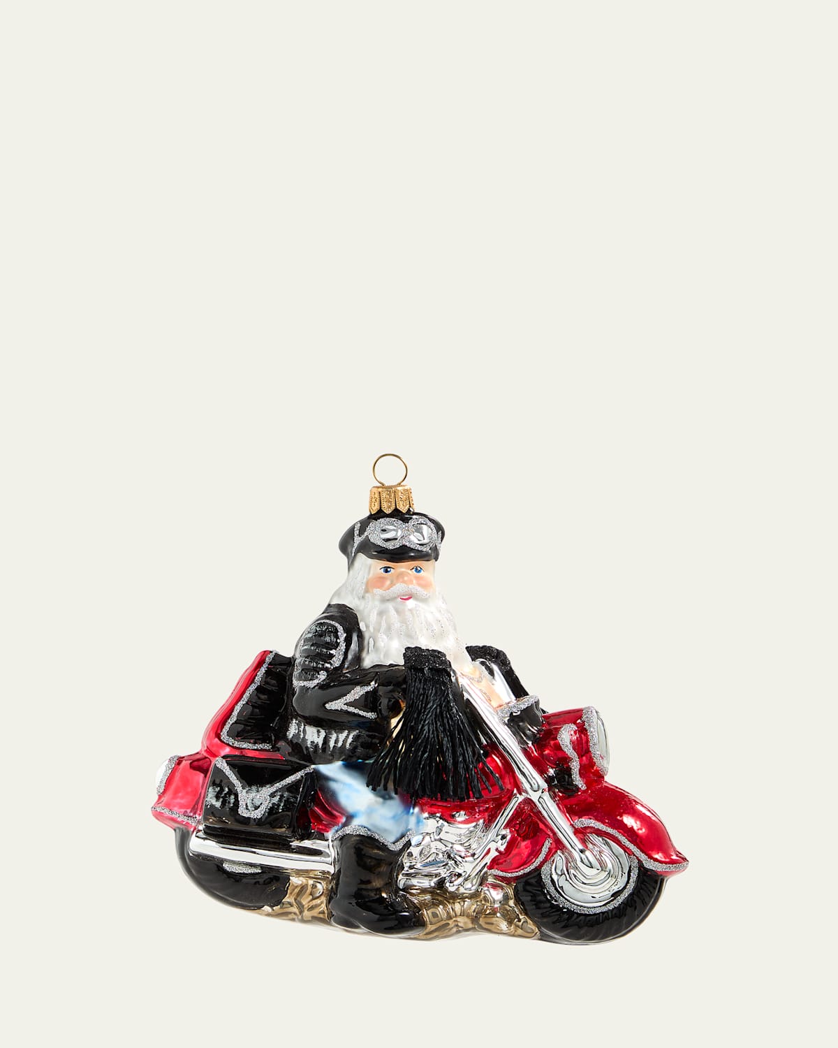 Bergdorf Goodman Biker Santa Christmas Ornament
