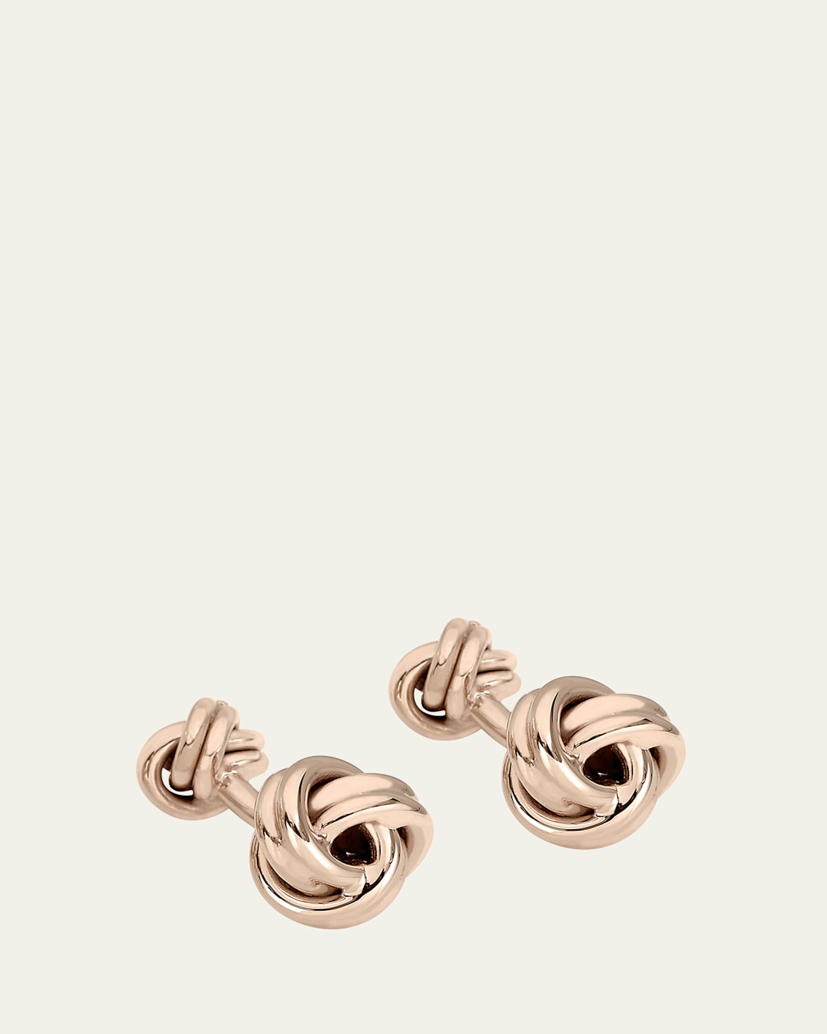 Bergdorf Goodman Men's 14K Rose Gold Knot Cufflinks