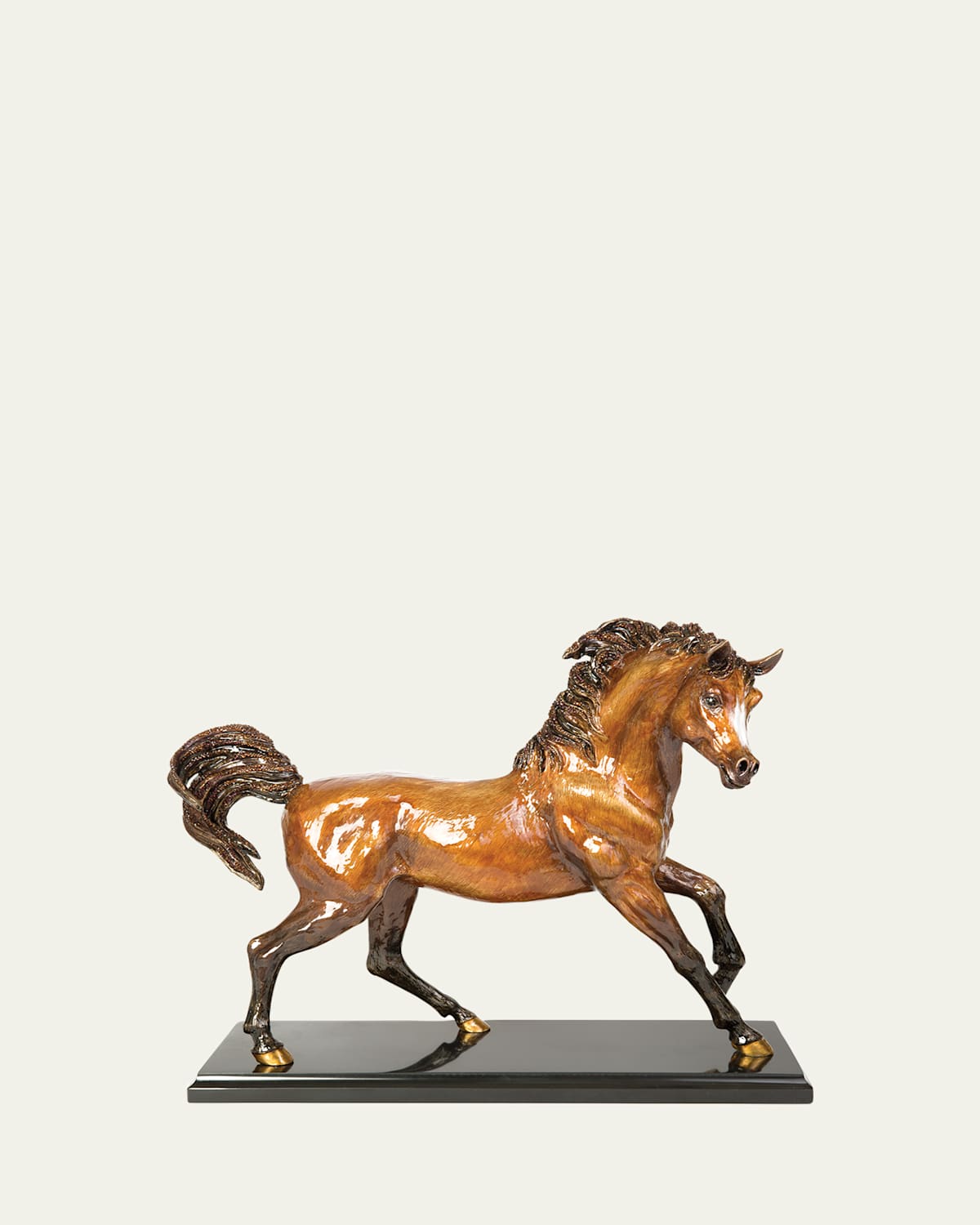 Jay Strongwater Ashab Arabian Horse Figurine In Brown