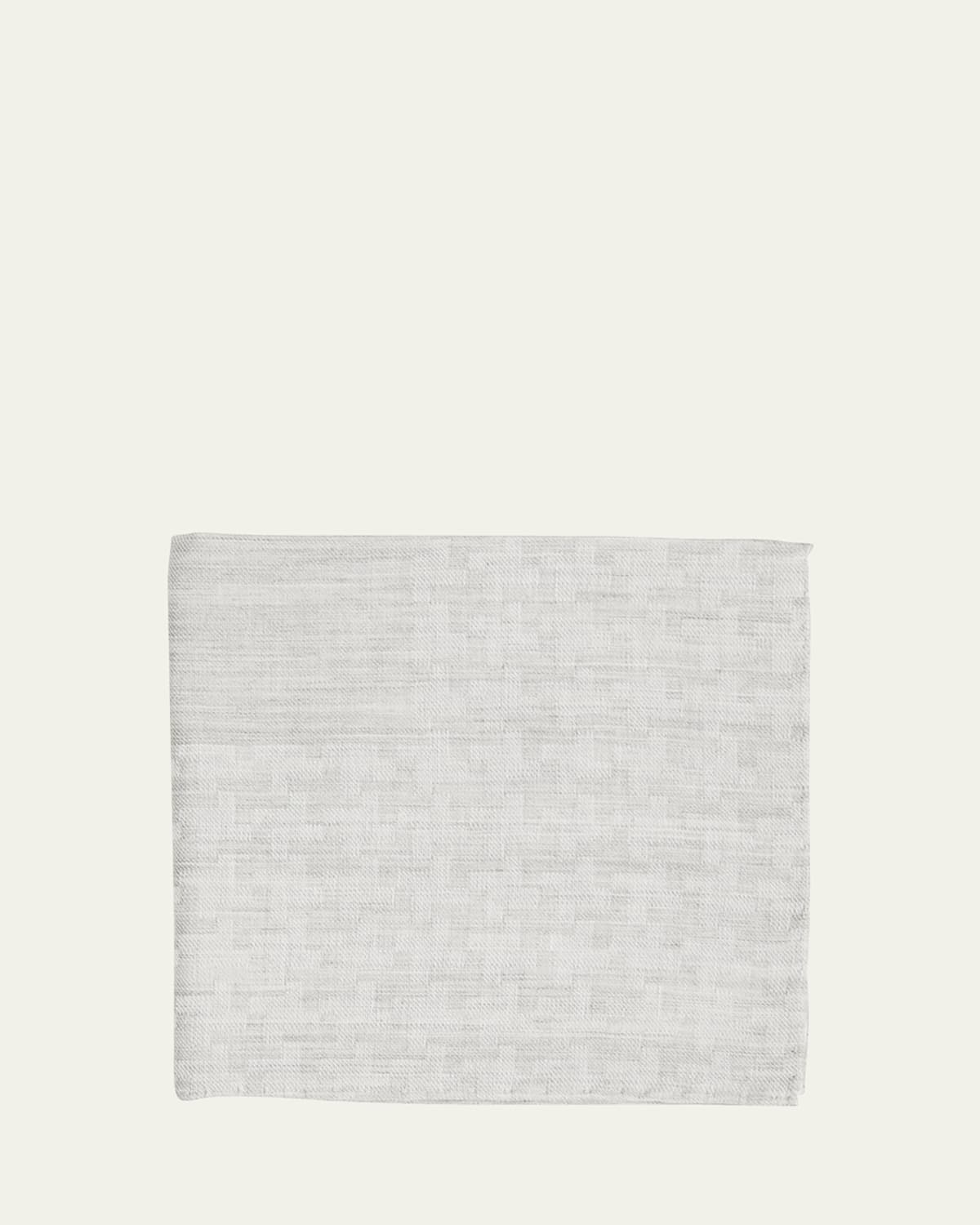 Simonnot Godard Men's Irregular Box-Print Cotton Handkerchief | Thumbnail 4 Simonnot Godard Men's Irregular Box-Print Cotton Handkerchief | Thumbnail 4