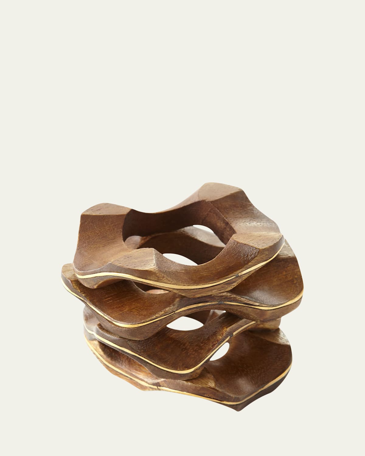Kim Seybert Pavilion Wooden Napkin Ring | Thumbnail 4 Kim Seybert Pavilion Wooden Napkin Ring | Thumbnail 4