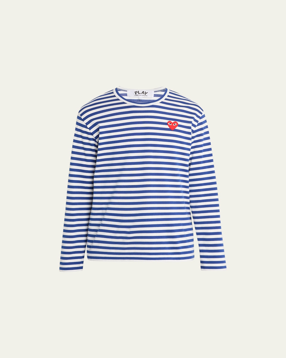 Men's Striped T-Shirt with Small Heart