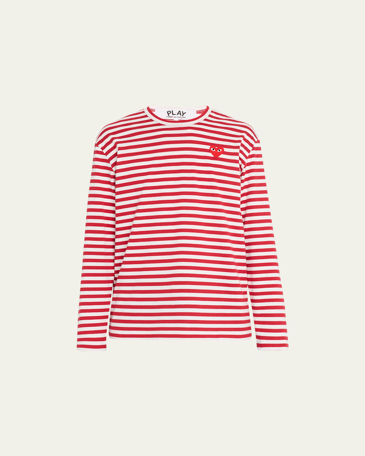 Men's Striped T-Shirt with Small Heart