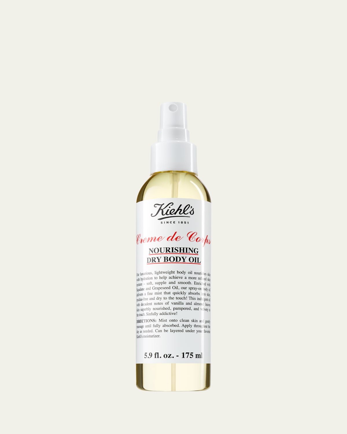 Créme De Corps Dry Body Oil, 5.9 oz./175ml