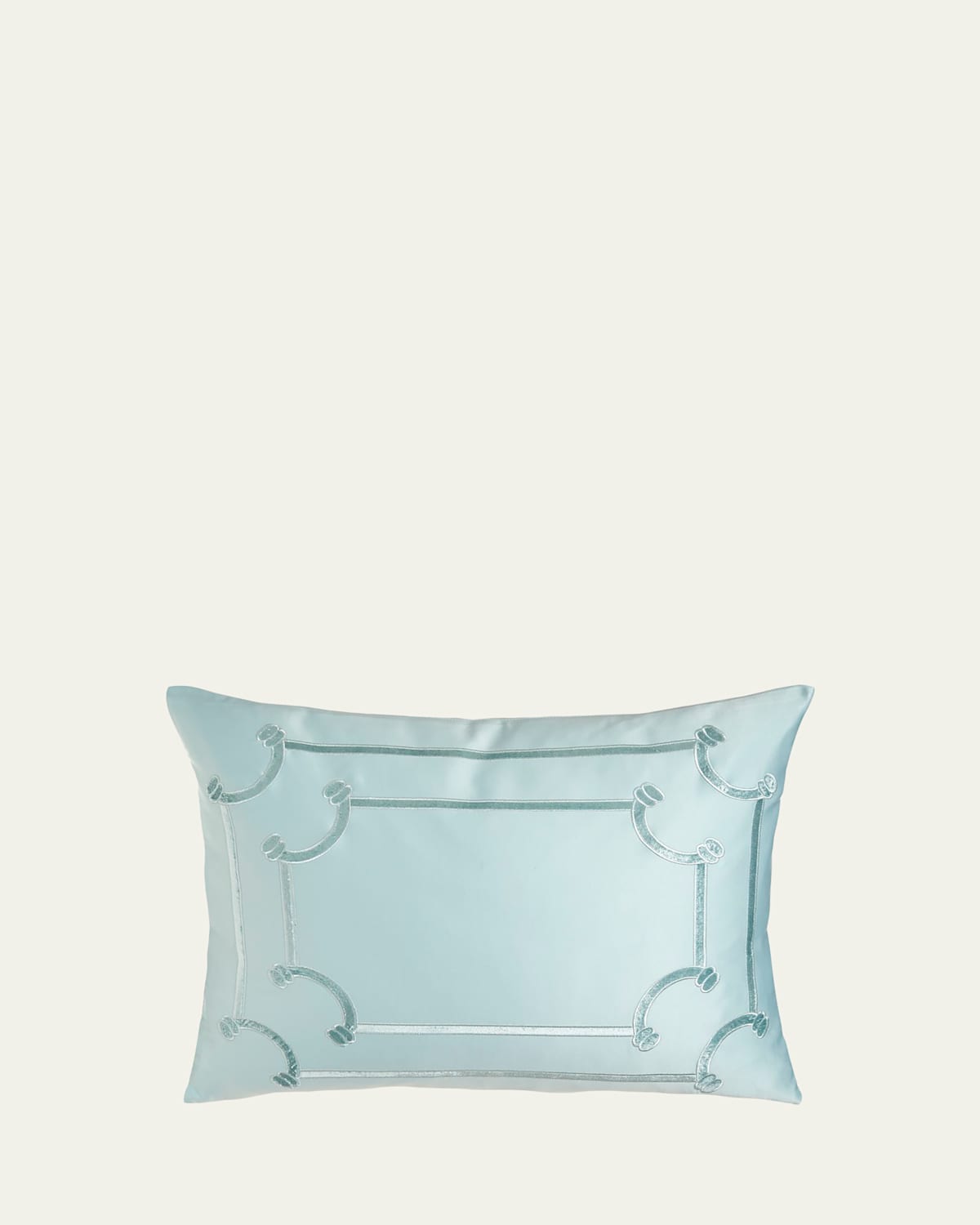 Lili Alessandra Standard Vendome Sham In Seafoam