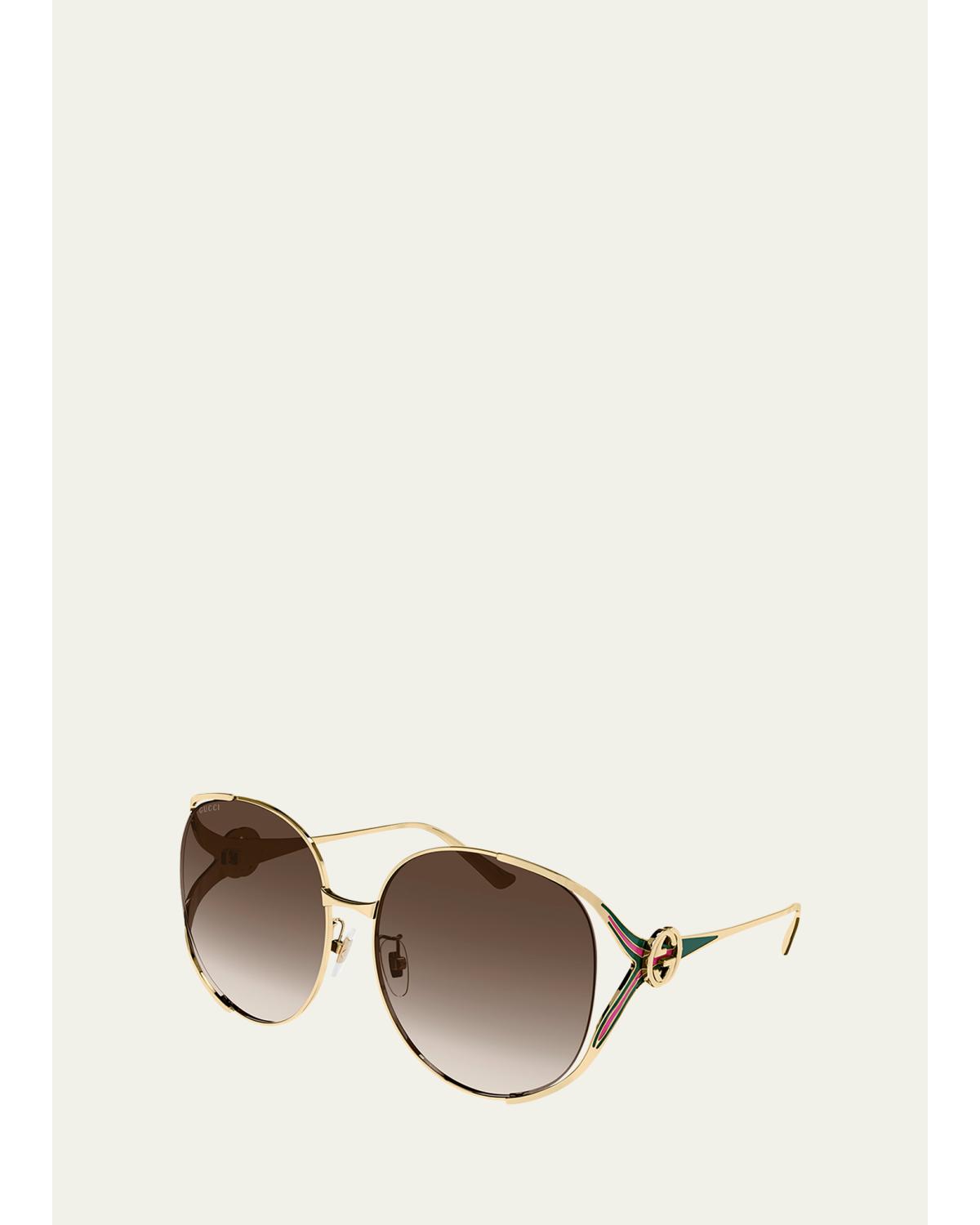 Oversized Oval GG Sunglasses