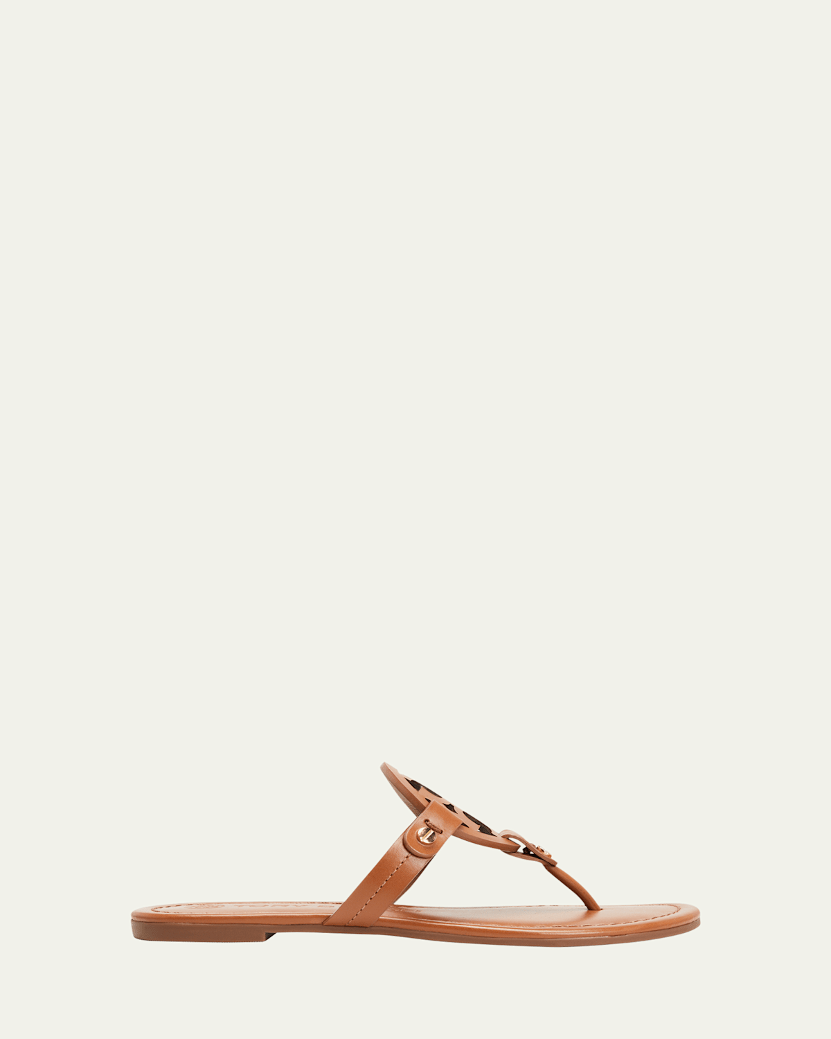 Tory Burch Miller Leather Sandals In Brown
