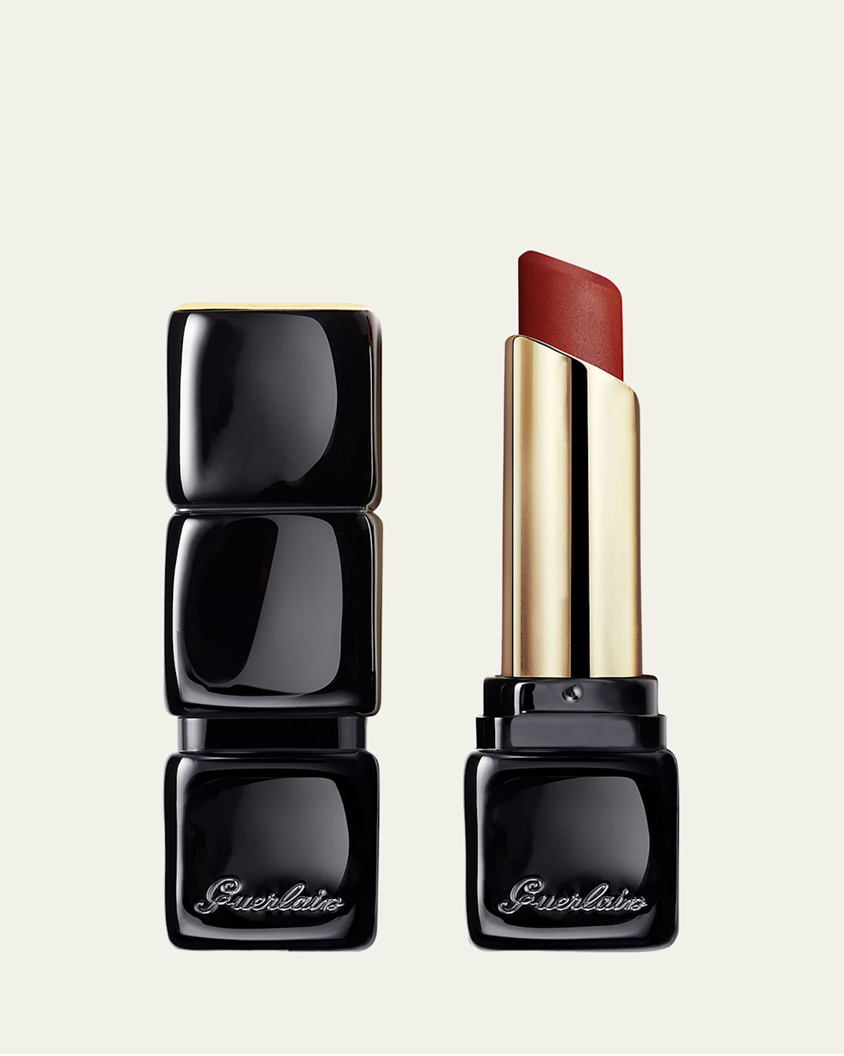 Guerlain Kisskiss Tender 16-hour Comfort Lightweight Luminous Matte Lipstick In 770 Desire Red