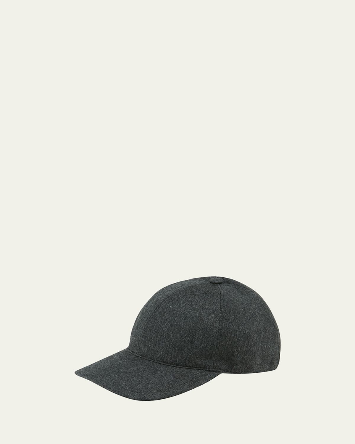 Men's Solid Cashmere Baseball Cap