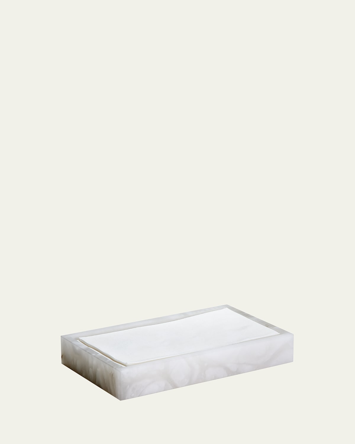 Labrazel Alisa Alabaster Towel Tray, White | Thumbnail 3 Labrazel Alisa Alabaster Towel Tray, White | Thumbnail 3