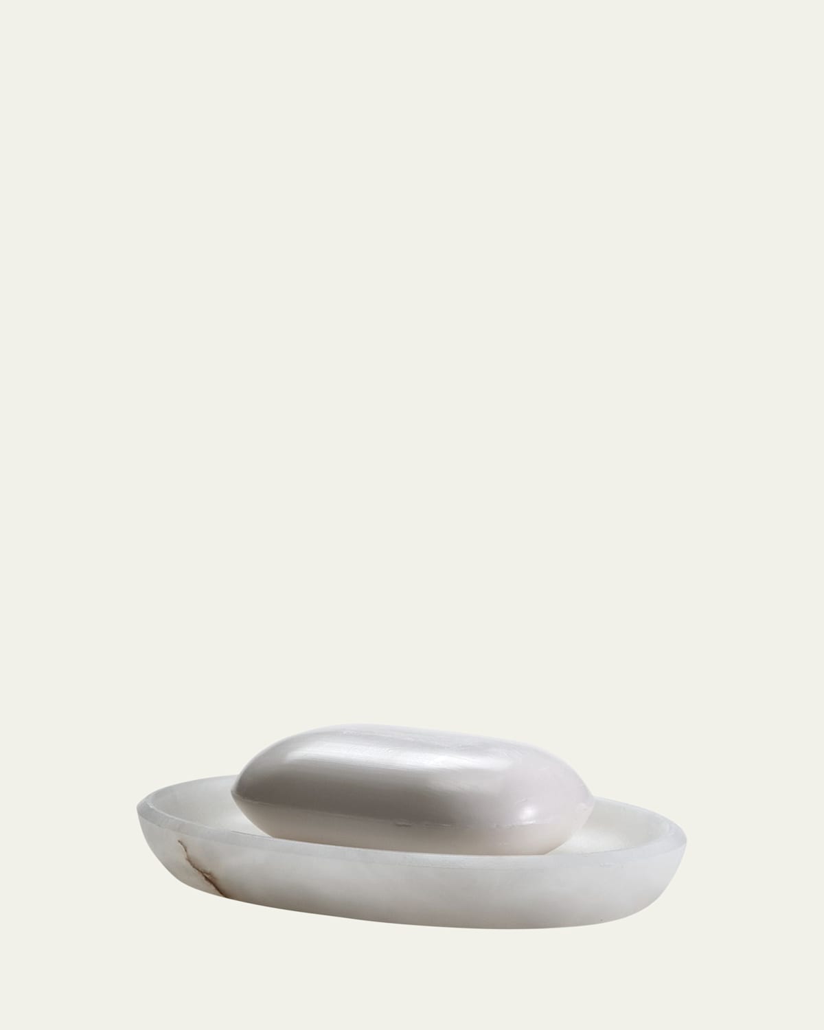Labrazel Alisa Alabaster Soap Dish, White | Thumbnail 3 Labrazel Alisa Alabaster Soap Dish, White | Thumbnail 3