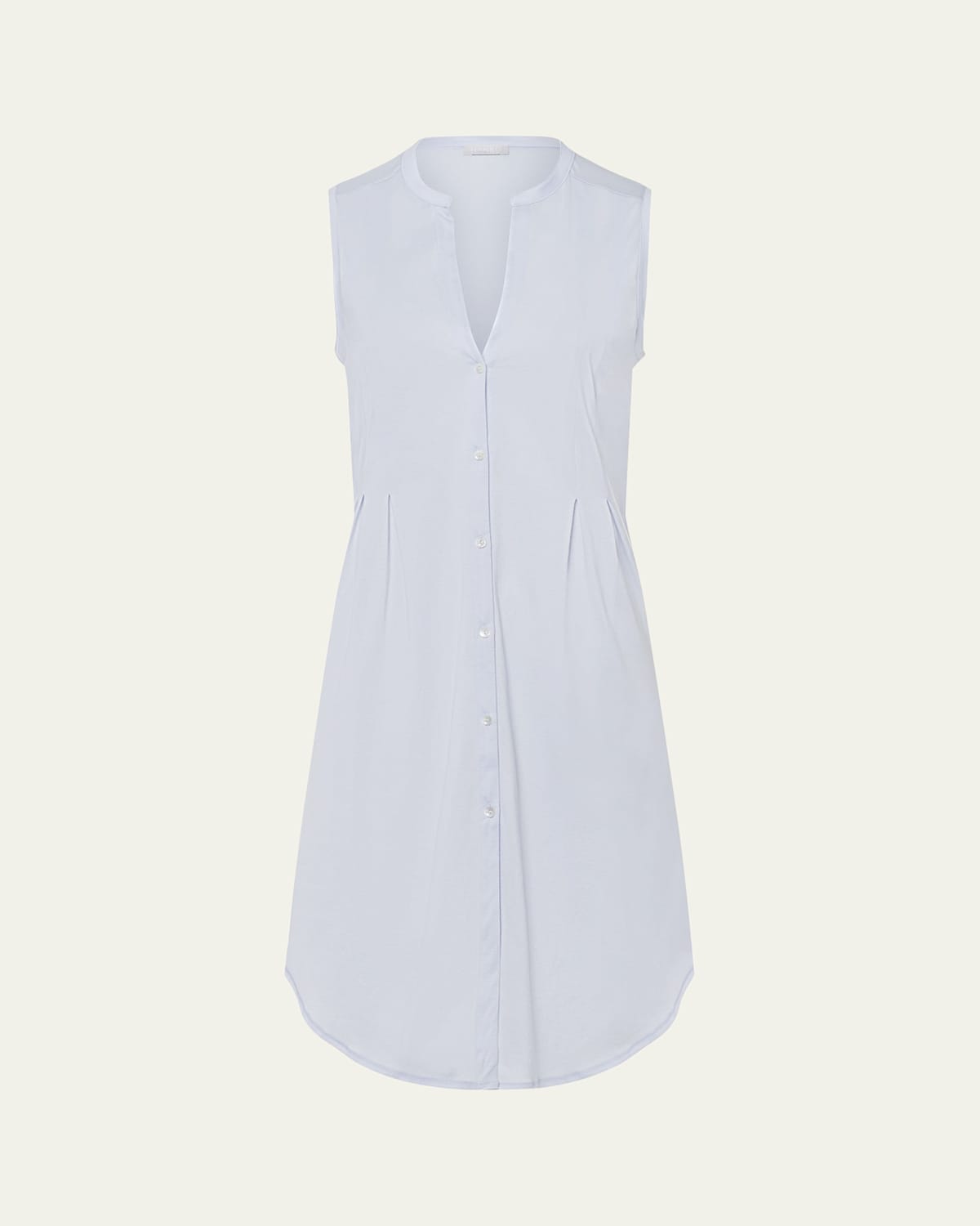 Cotton Deluxe Sleeveless Shirtwaist Nightgown