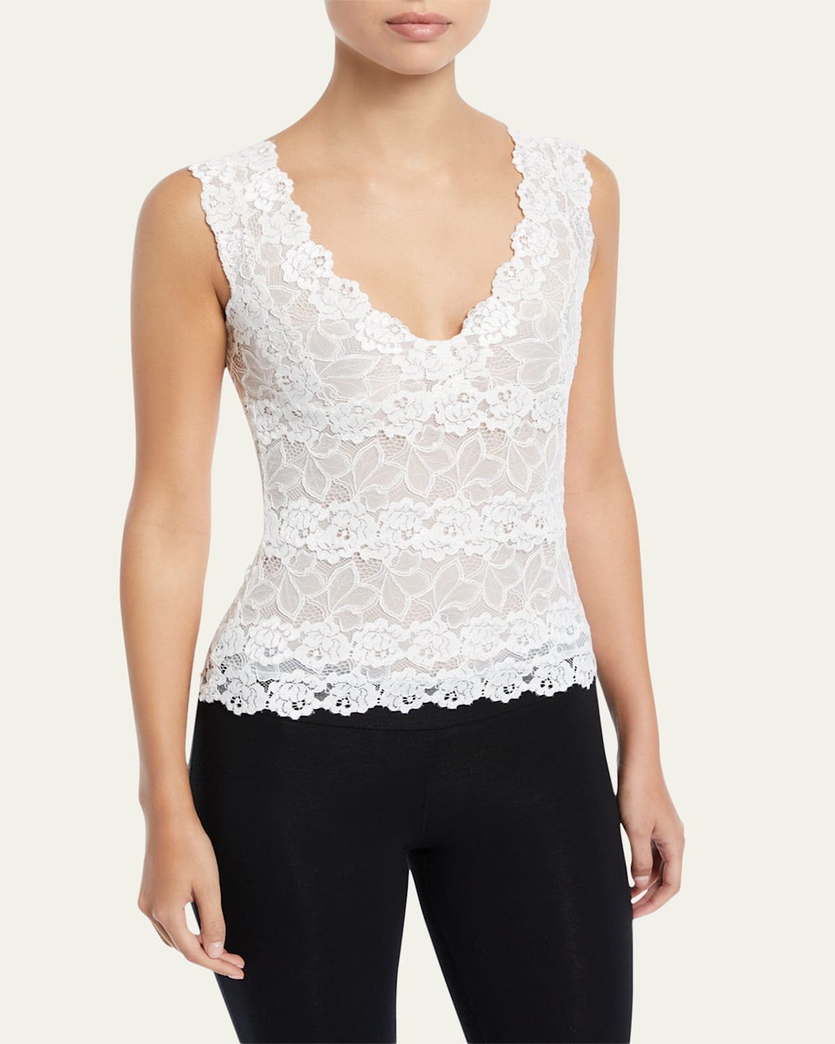 Rose Parfait Lace Tank Top