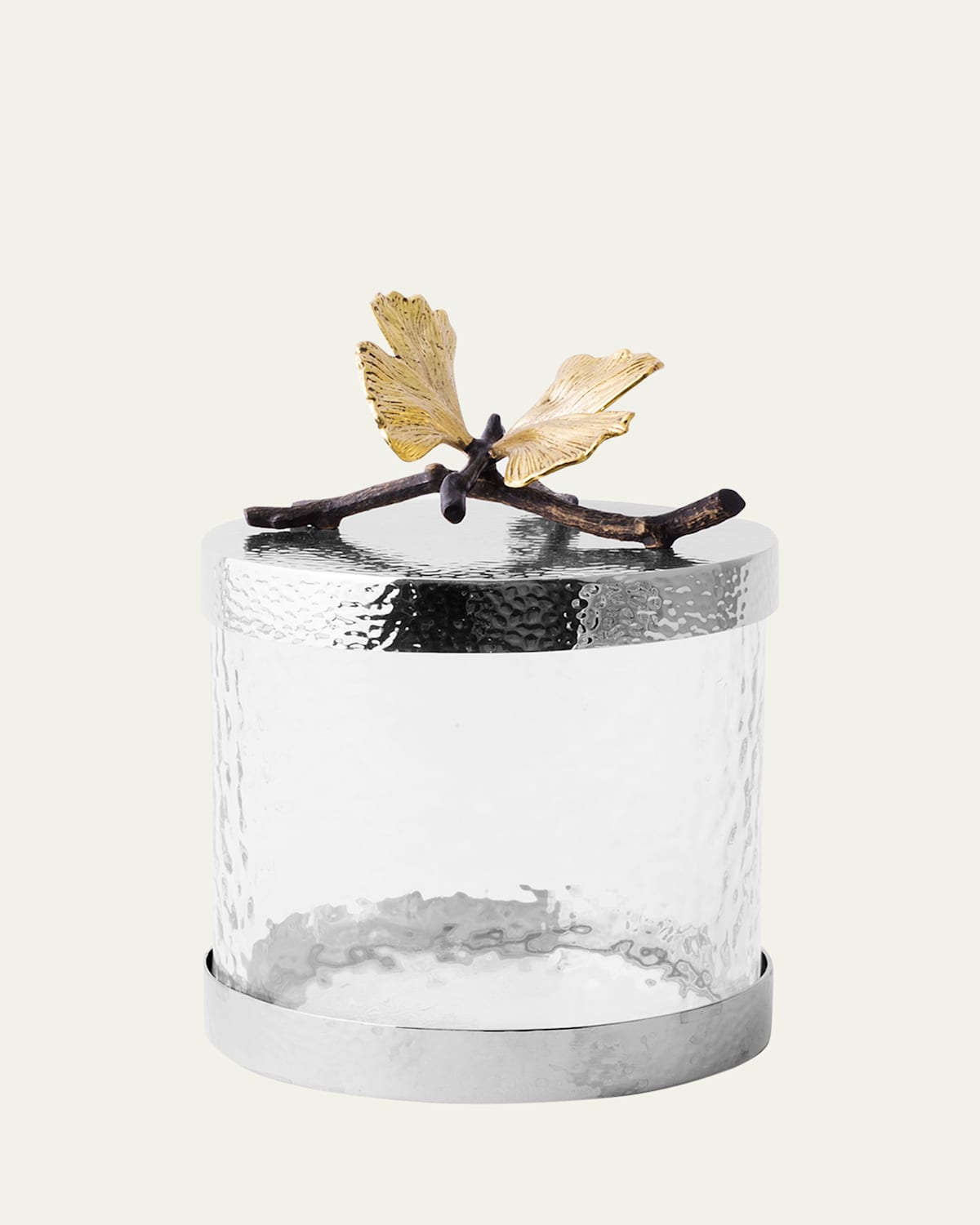 Michael Aram Butterfly Ginkgo Extra Small Canister In Transparent