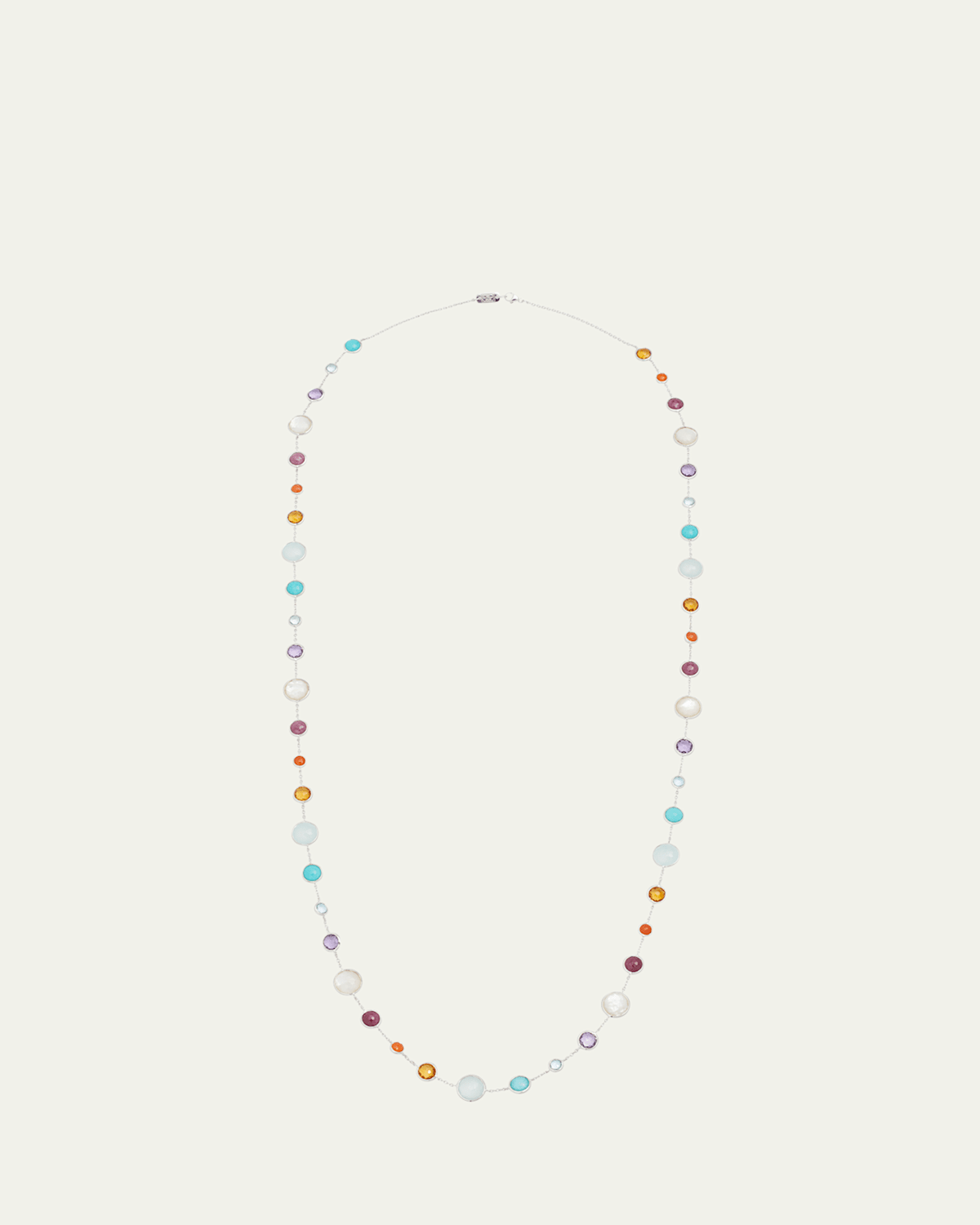 Lollitini Long Necklace in Sterling Silver