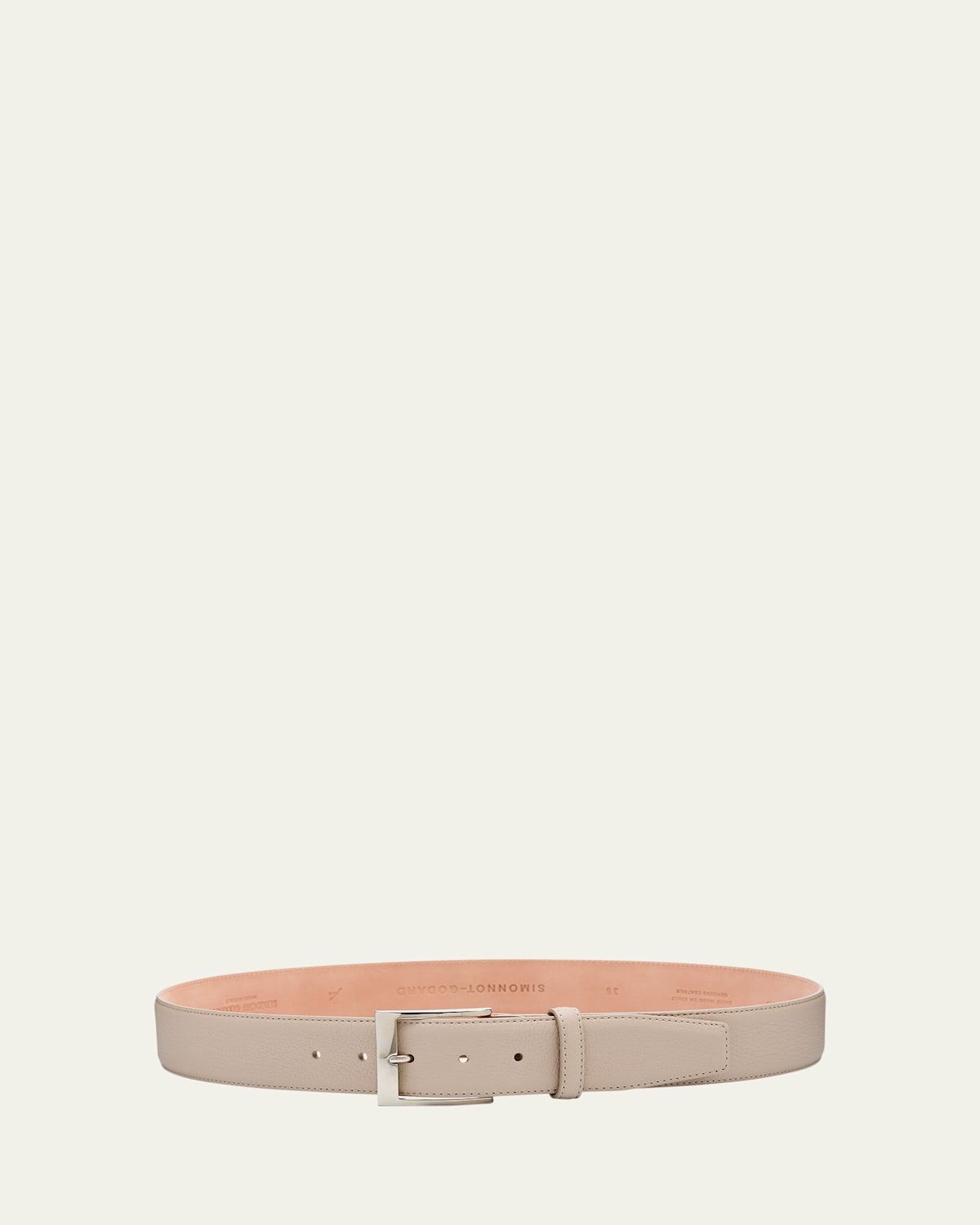 Men's Lagun Grained Leather Belt, 40mm