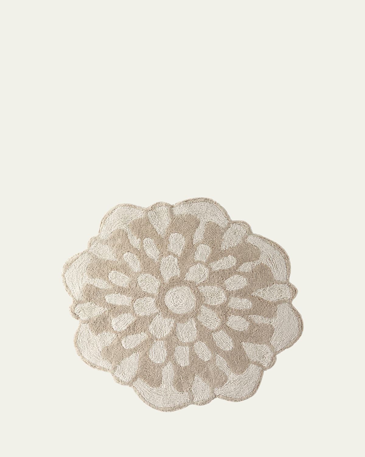 Missoni Otil Reversible Flower-shaped Bath Rug In Ivory