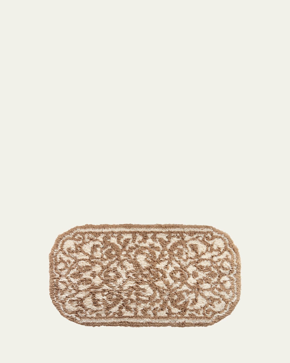 Graccioza Damask Bath Rug In Multi