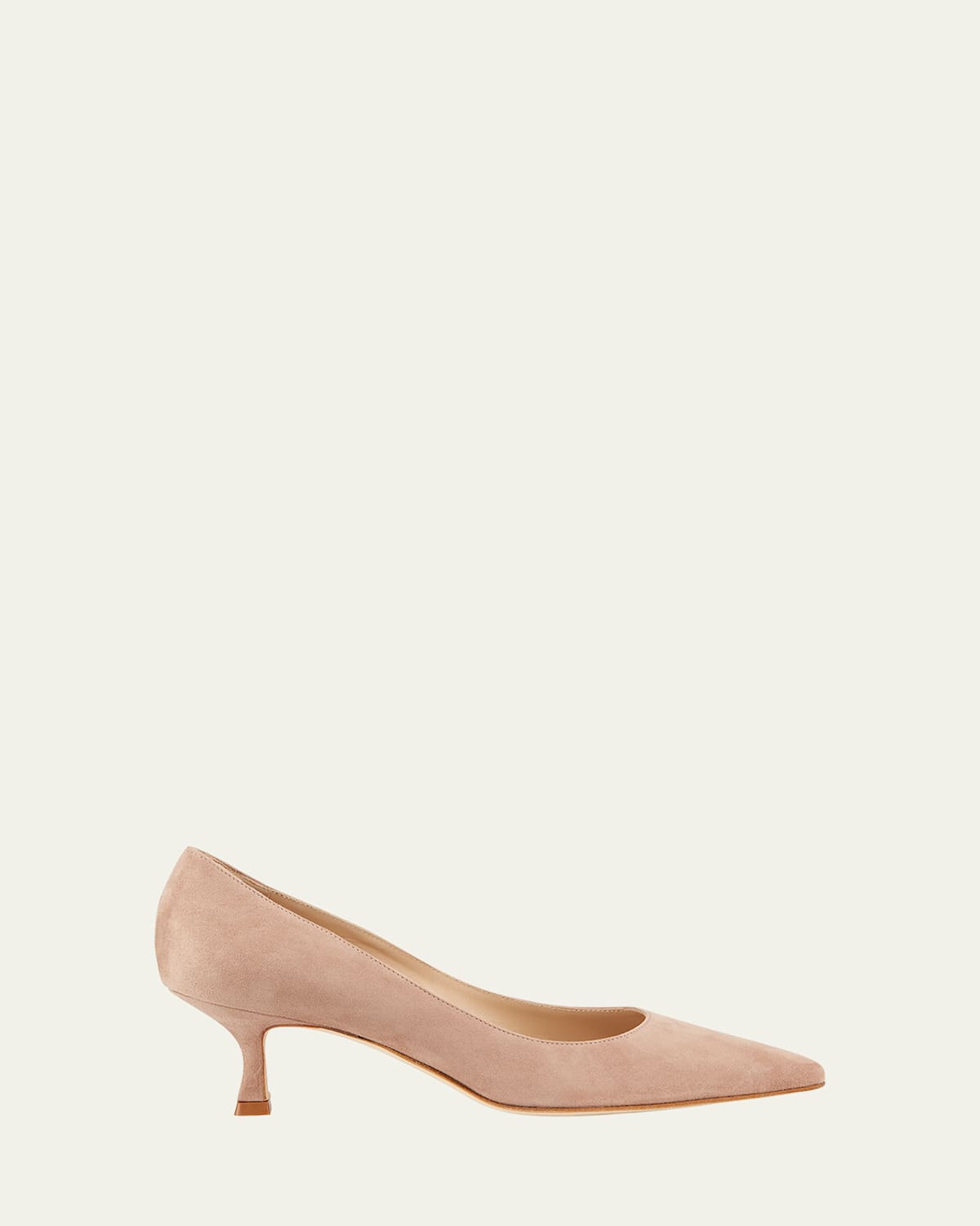 Srila Suede Low-Heel Pump