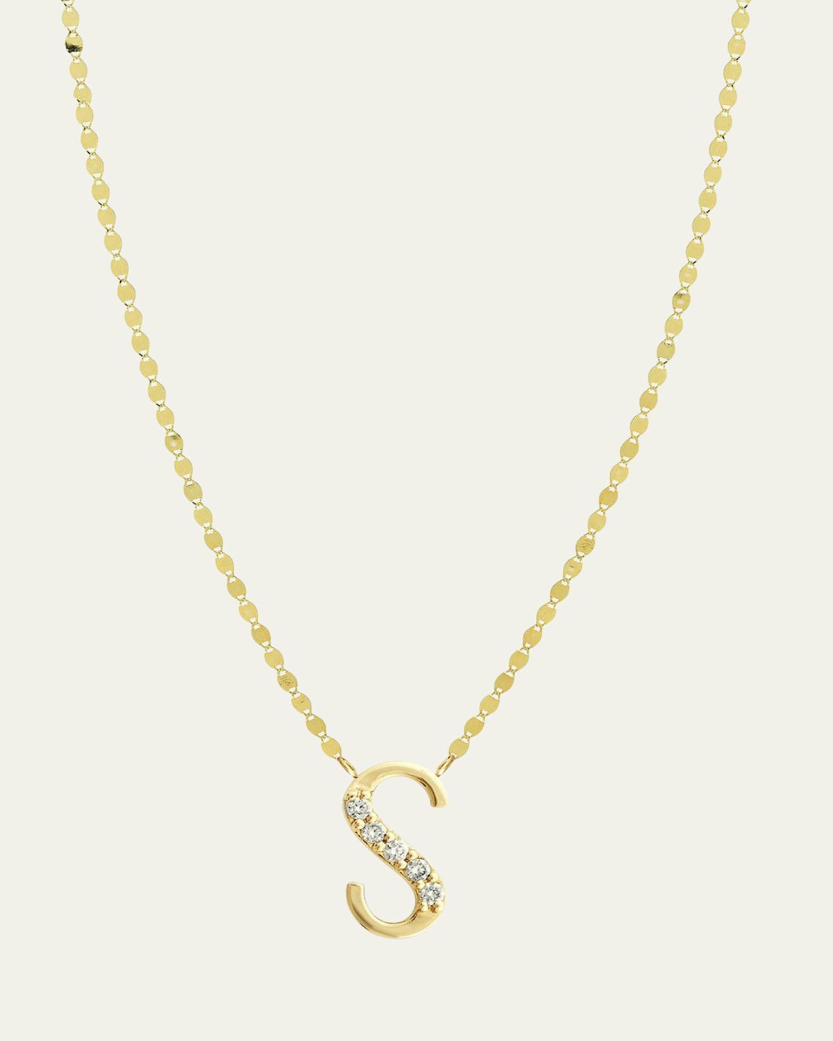 Get Personal Initial Pendant Necklace with Diamonds