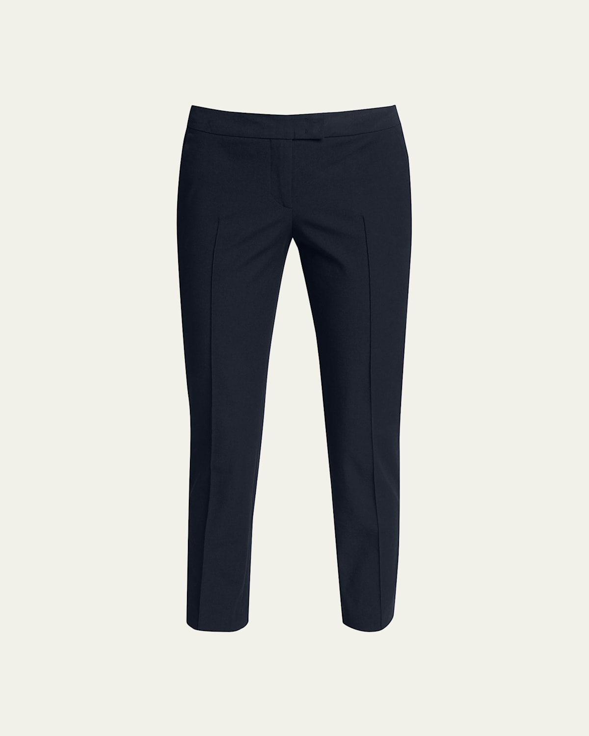 Frankie Straight-Leg Cotton-Stretch Cropped Pants