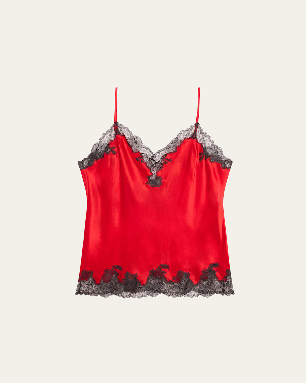 Lolita Lace-Trim Silk Camisole