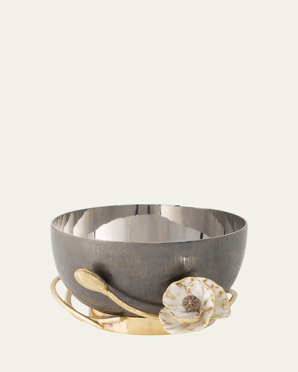 Michael Aram Anemone Nut Dish In Gray