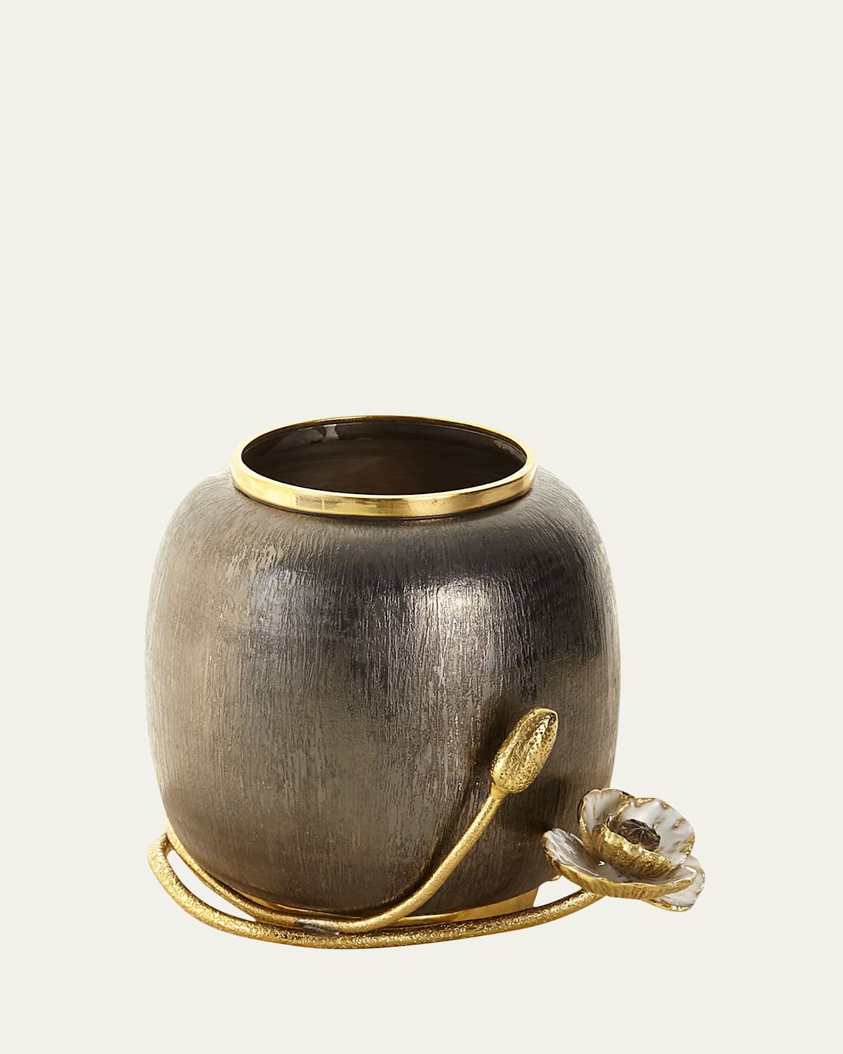 Michael Aram Anemone Small Vase In Gray