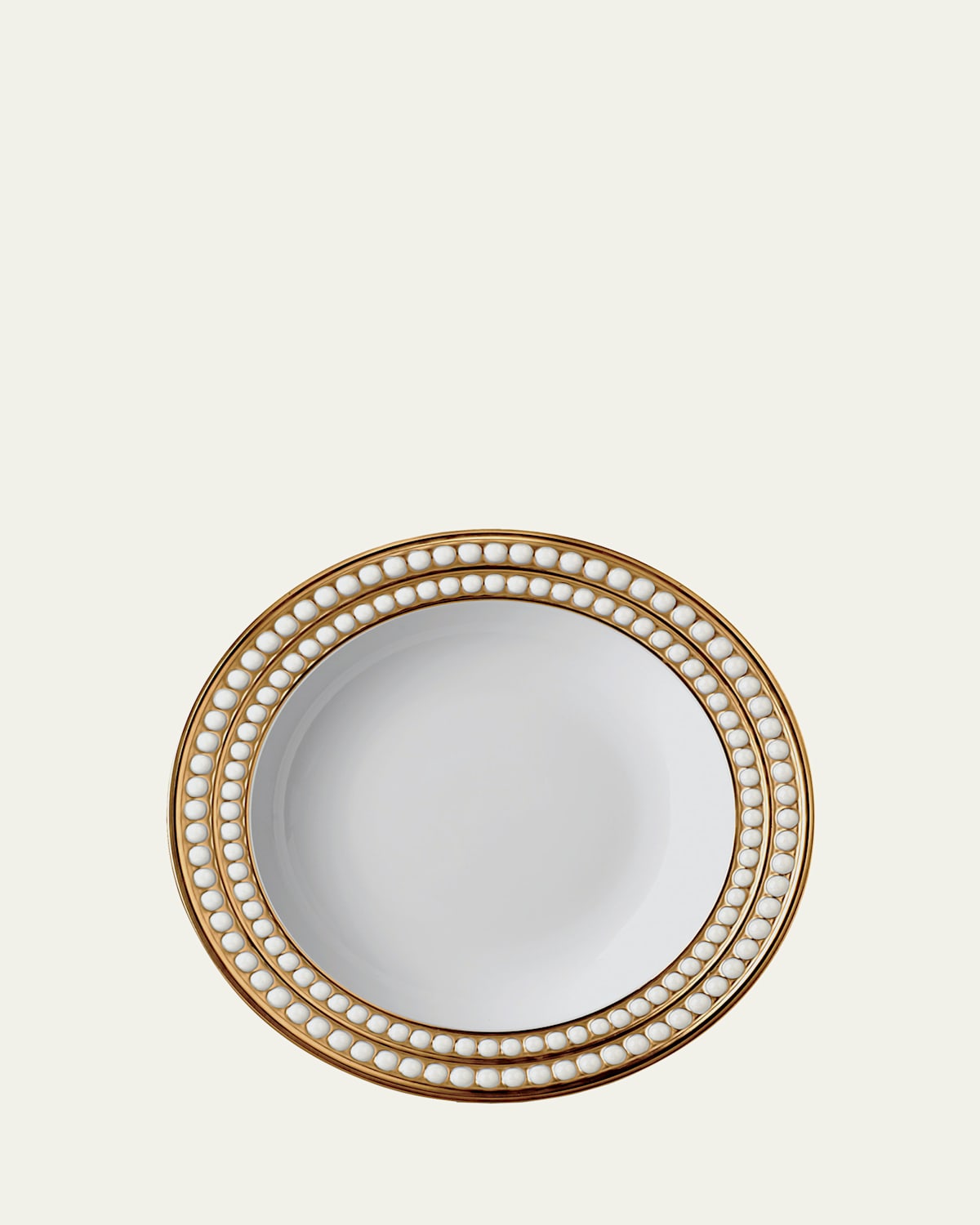 L'objet Perlee Gold Soup Plate In Gold